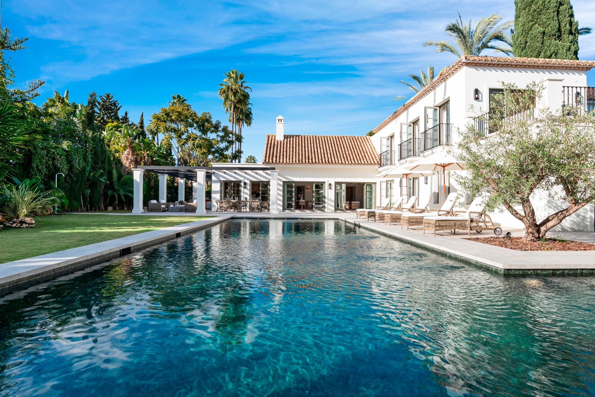 Exterior of Villa La Hacienda, a house for sale in Nueva Andalucía, Marbella